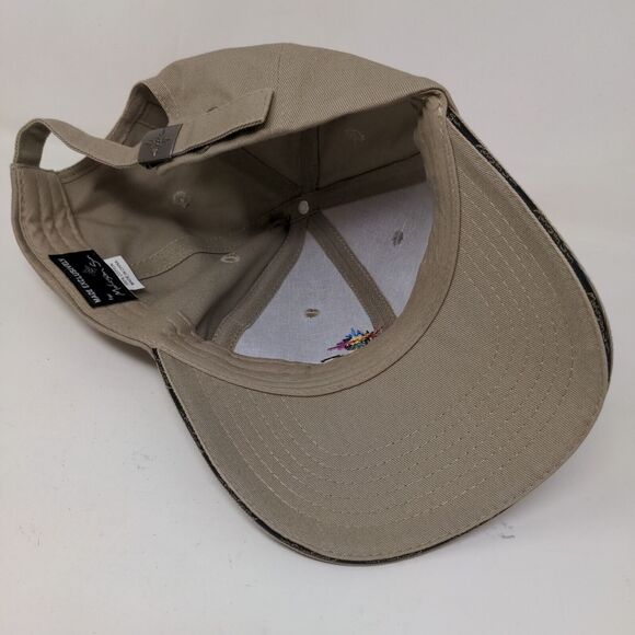 Mohegan Sun Men's Slideback Hat Tan Adjustable Embroidered Logo 100% Cotton - Picture 6 of 7